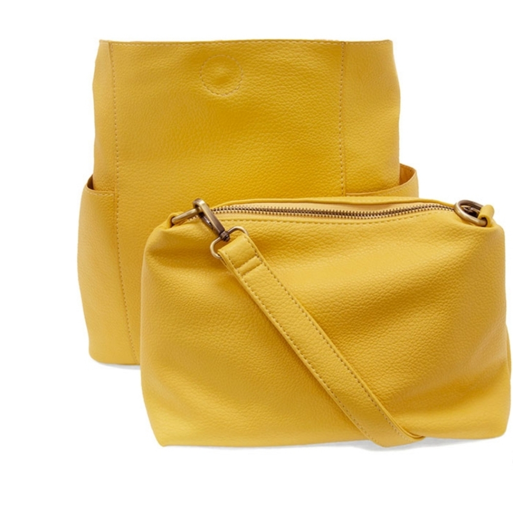 Joy Susan Kayleigh Side Pocket Bucket Bag Set New Guitar Strap Included